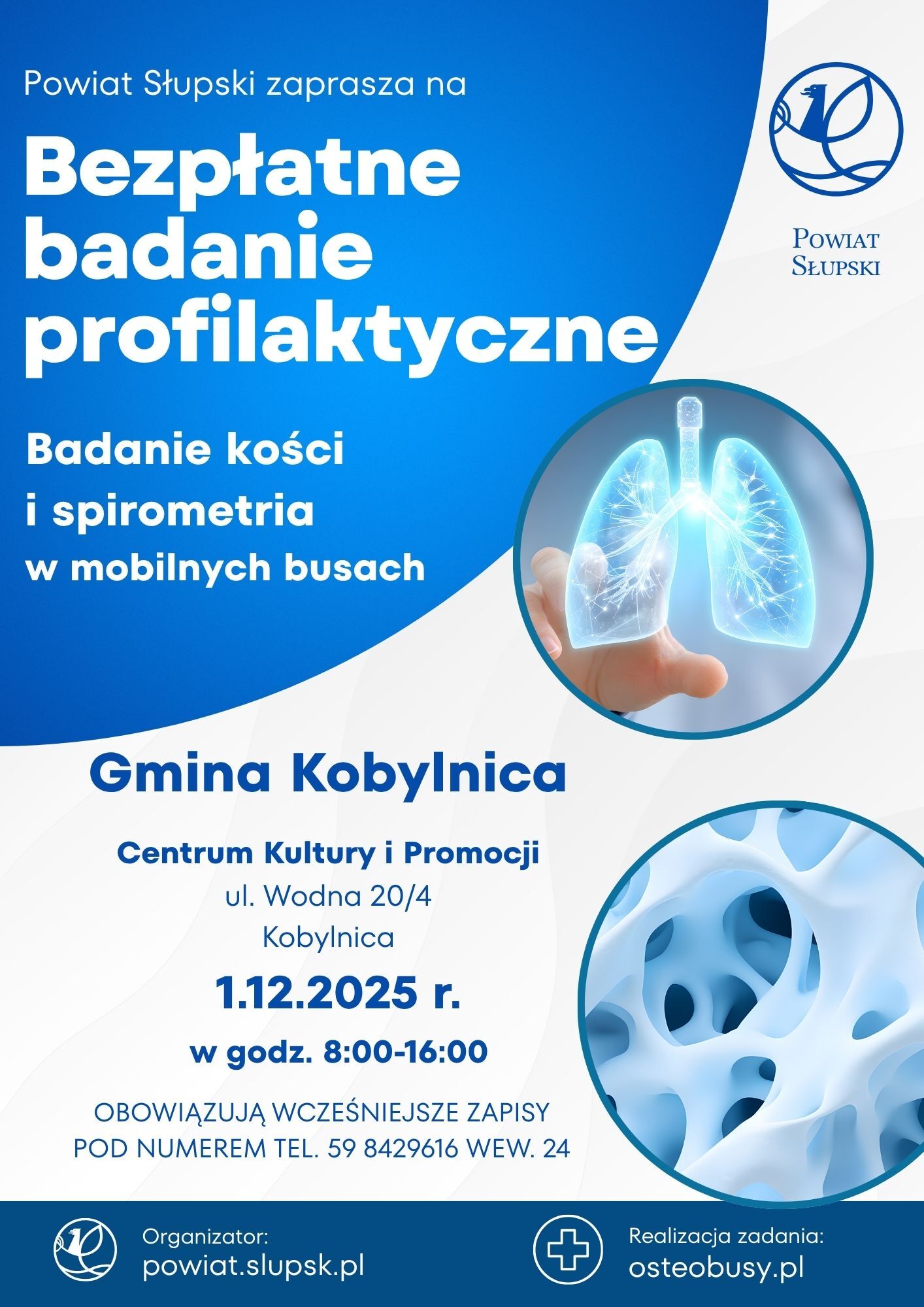 Plakat z informacją o szczegółach akcji o treści jak w artykule