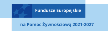 logo z treścią: fundusze europejskie na pomoc żywnościową 2021 - 2027